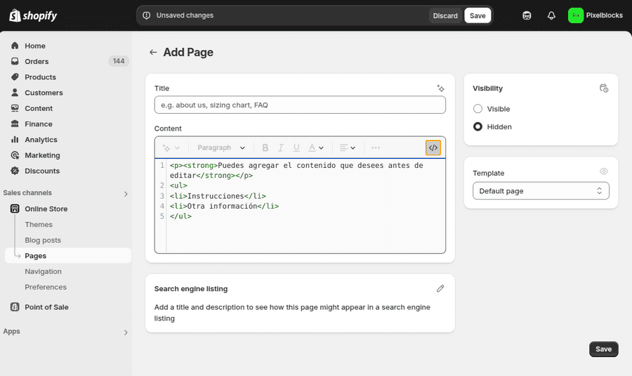 Shopify image